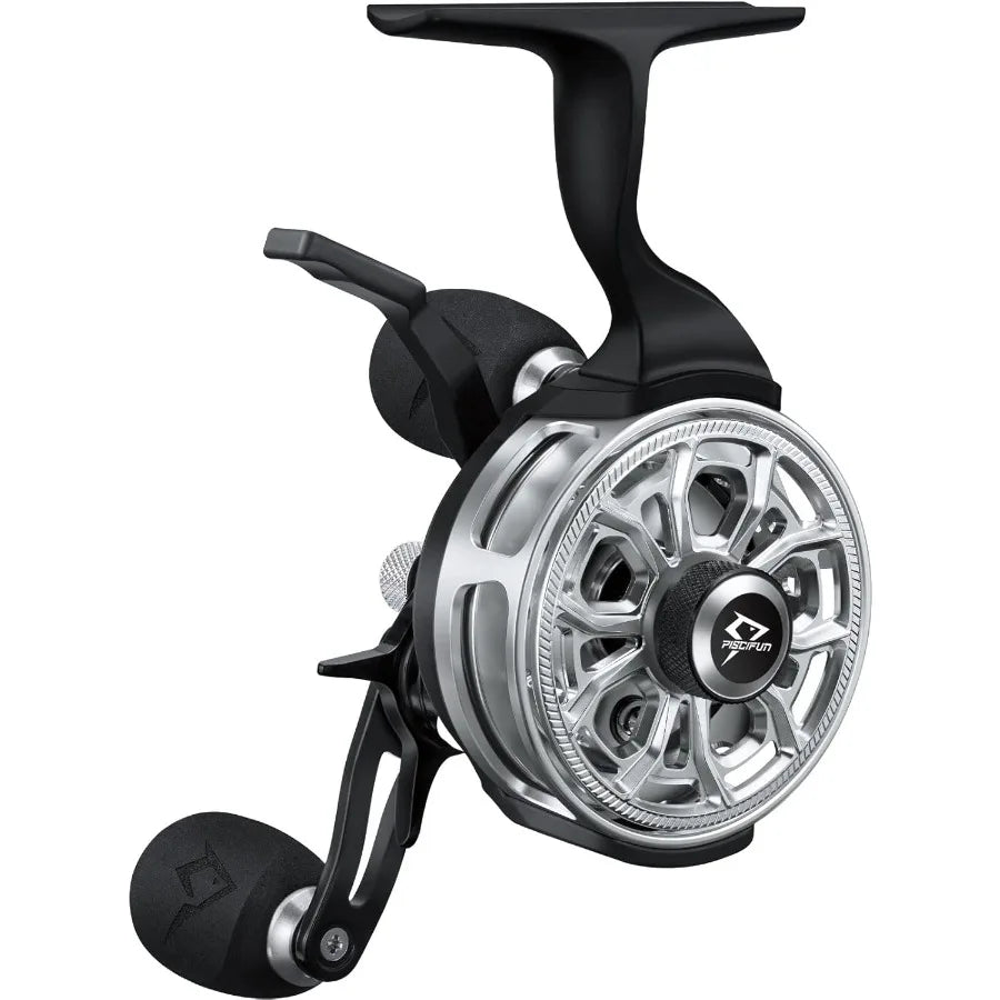 ICX Ice Fishing Reel With Magnetic Drop System Inline Design