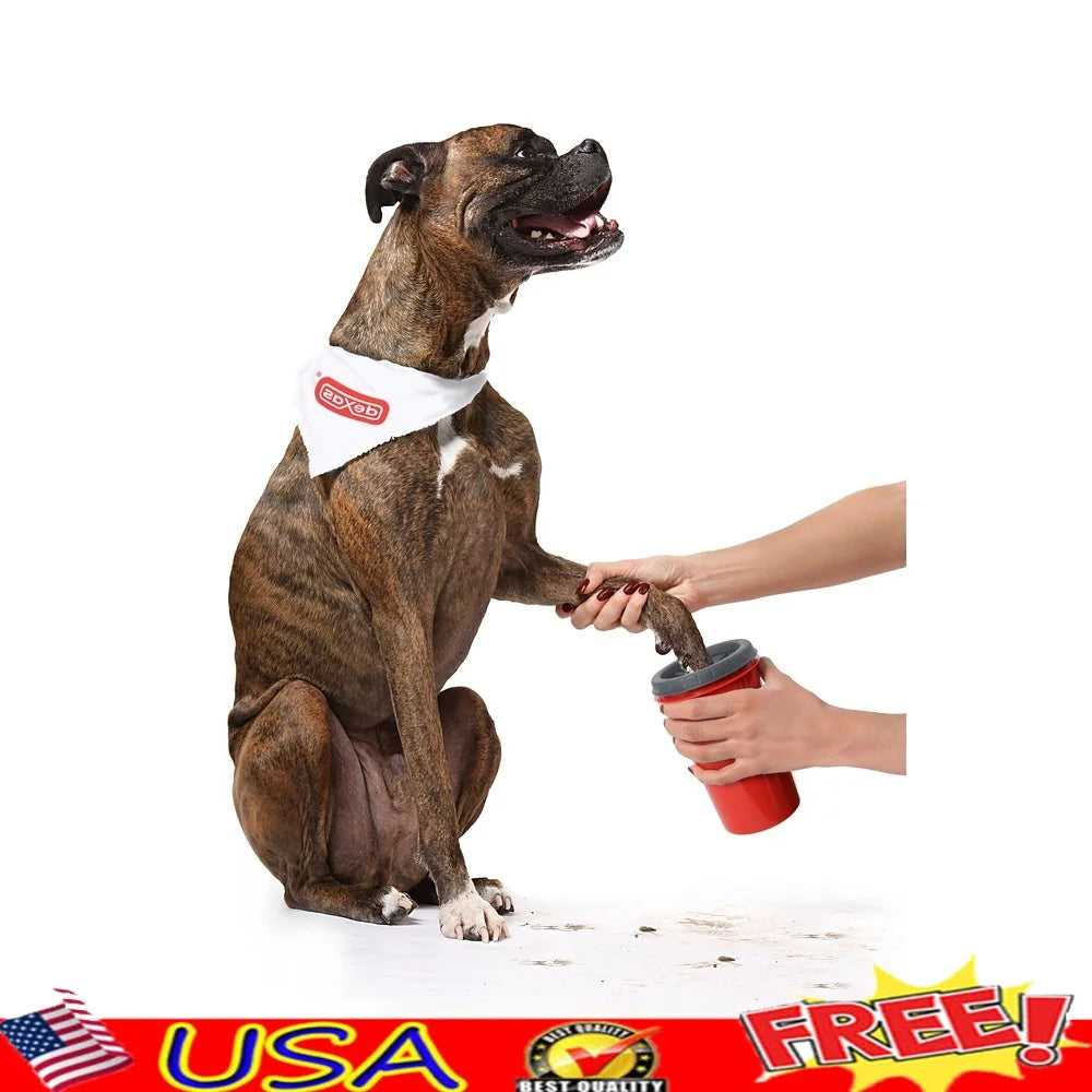 Pet Paw Washer Soft Rubber Bristles Easy Clean Mud Remover Grooming Tool Lightweight Portable Pet Care Accessory