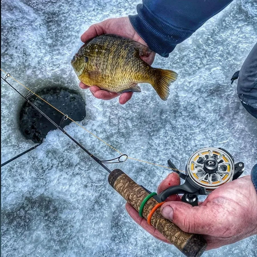 ICX Carbon Inline Ice Fishing Reel With Magnetic Drop System