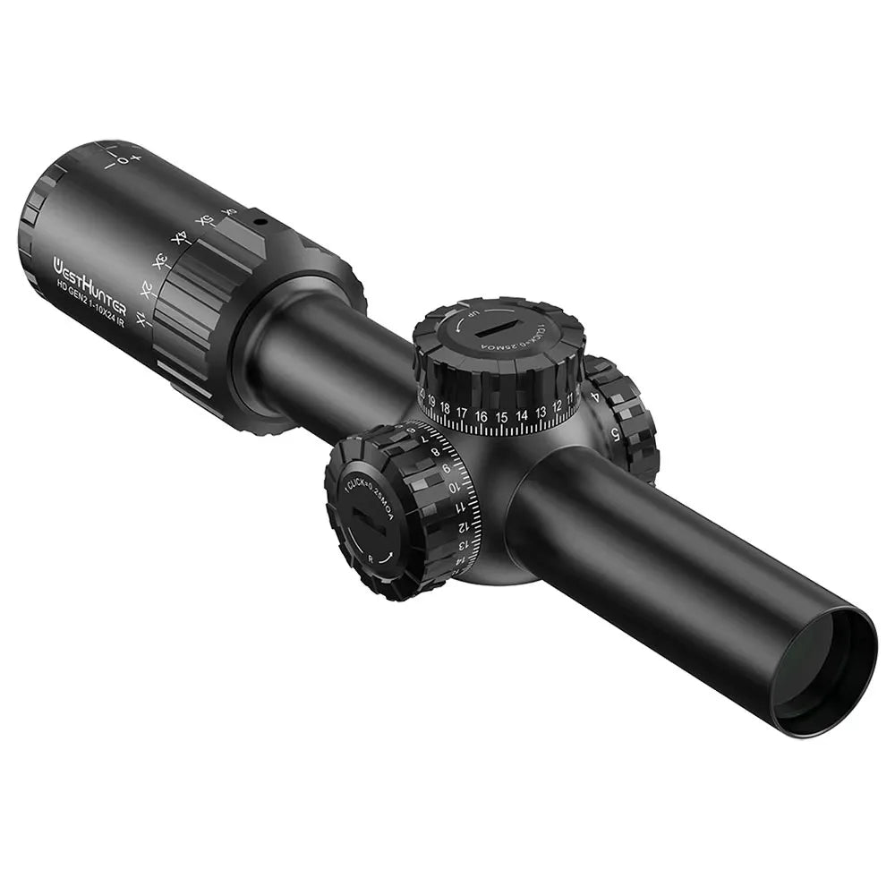 WestHunter HD GEN2 1-10X24 IR SFP LPVO Scope Wide Field of View Hunting Riflescopes Etched Glass Reticle Optical Sights