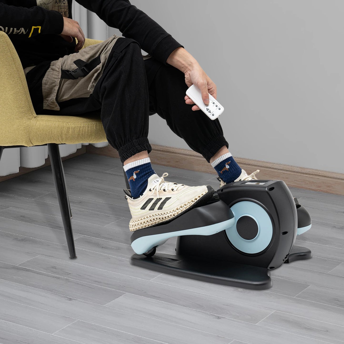 Under-desk Elliptical Machine for Seniors Rehab Electric Seated Leg-foot Pedal Exerciser