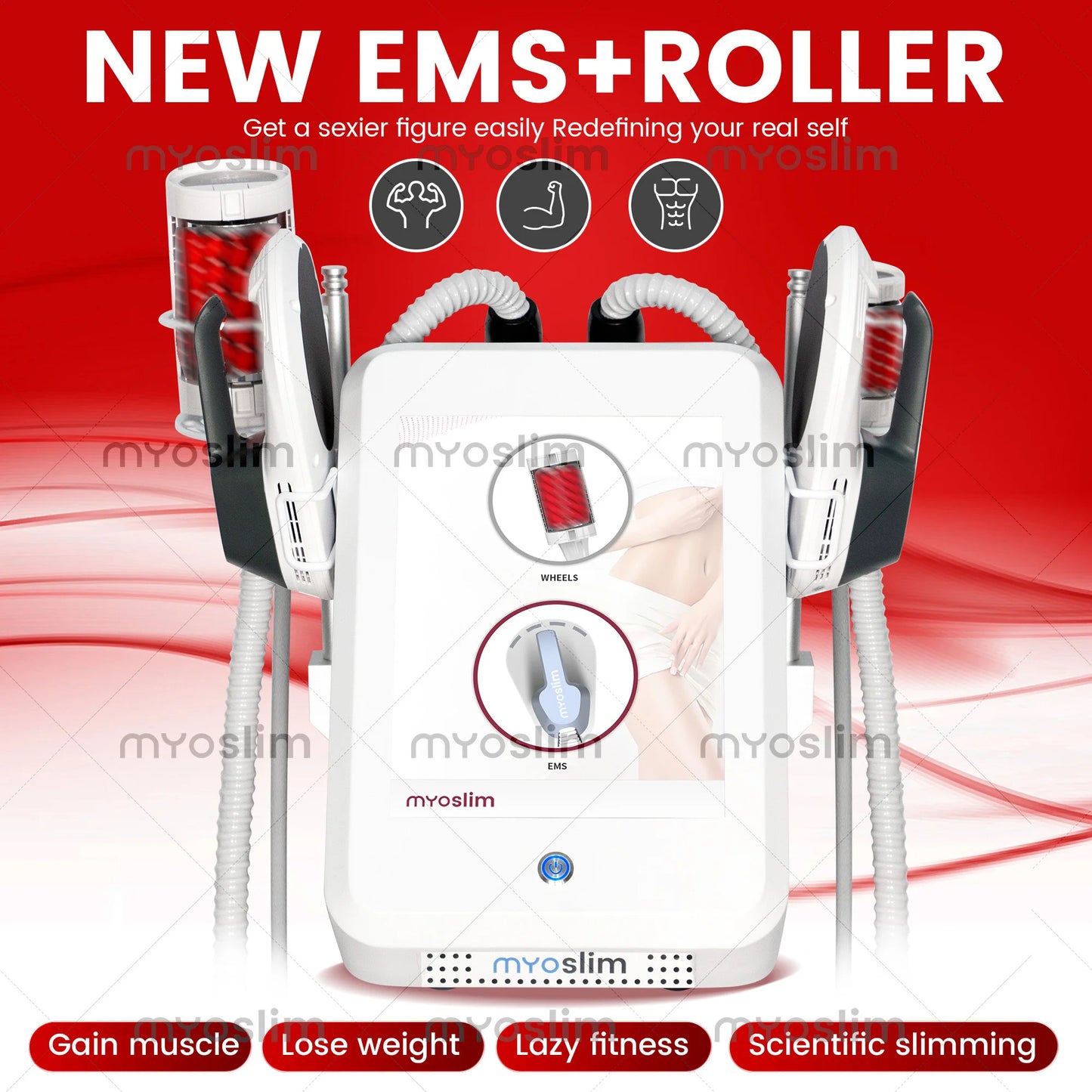 360 Rotating EMS Inner Ball Roller Machine For Body Slimming