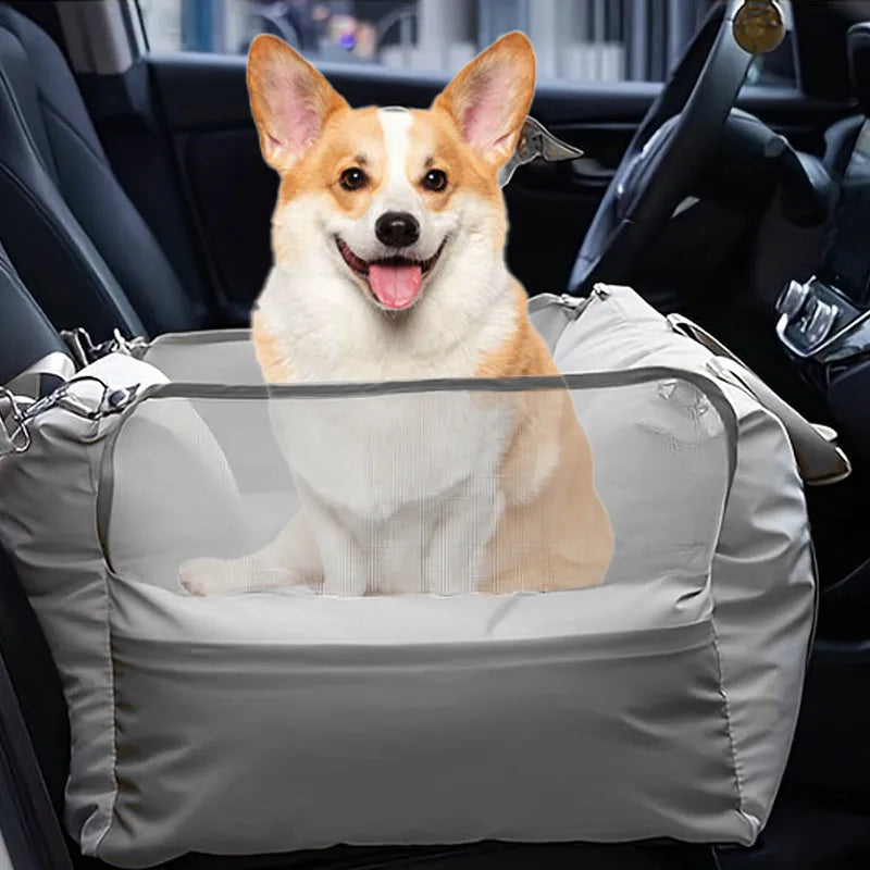 2025 New Waterproof Dog Booster Car Seat Breathable Luxury Dog Car Seat Dog Bed Outdoor Travel Pet Nest