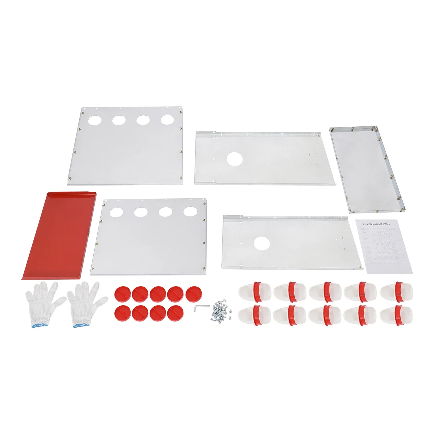 Ten Hole Large Capacity Chicken Feeder 66.14 Lbs Poultry