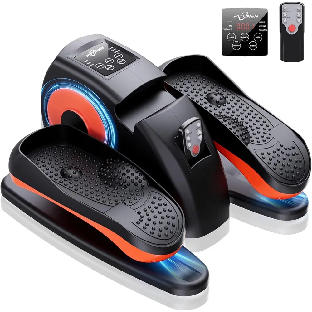 Under the table elliptical machine, 12 adjustable, quiet portable elliptical machines with remote control pedal exercise