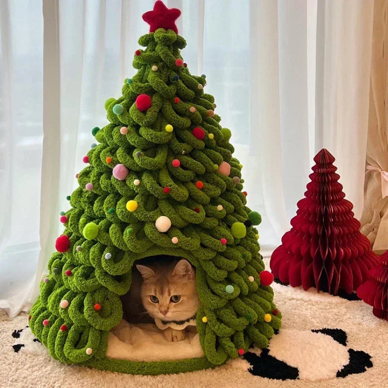 Guangdong DIY Christmas Cat Nest Kit For Handmade Cathouse