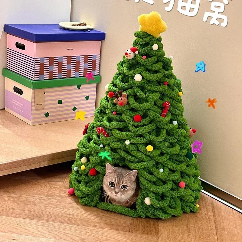 Guangdong DIY Christmas Cat Nest Kit For Handmade Cathouse
