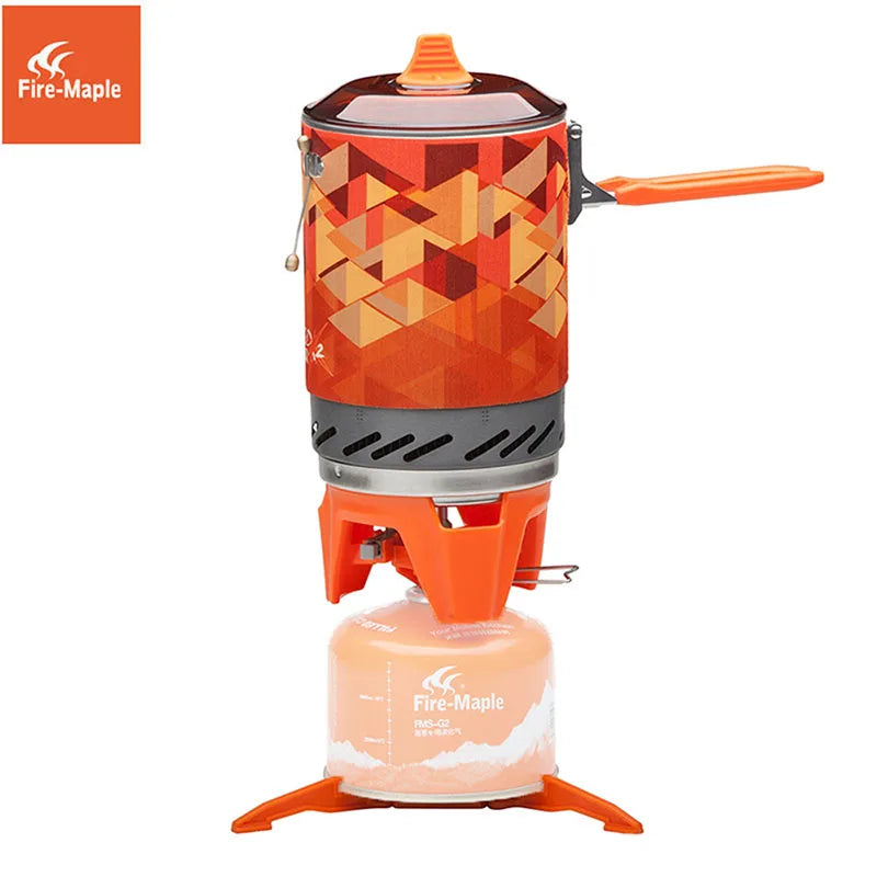 Fire-Maple X2 Outdoor Gas Stove Burner With Heat Exchanger Pot