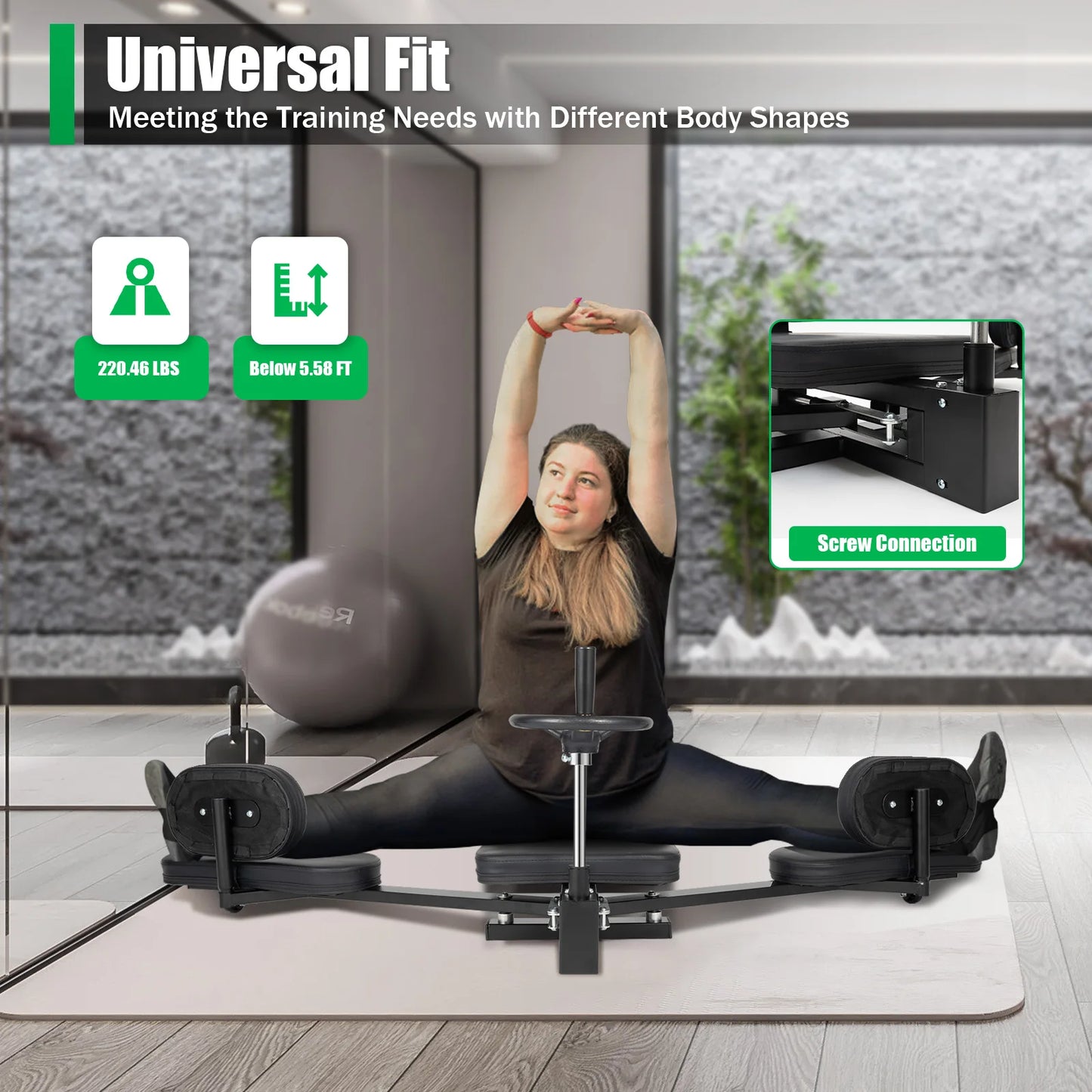 Three Bar Leg Stretcher For Gymnastics And Flexibility