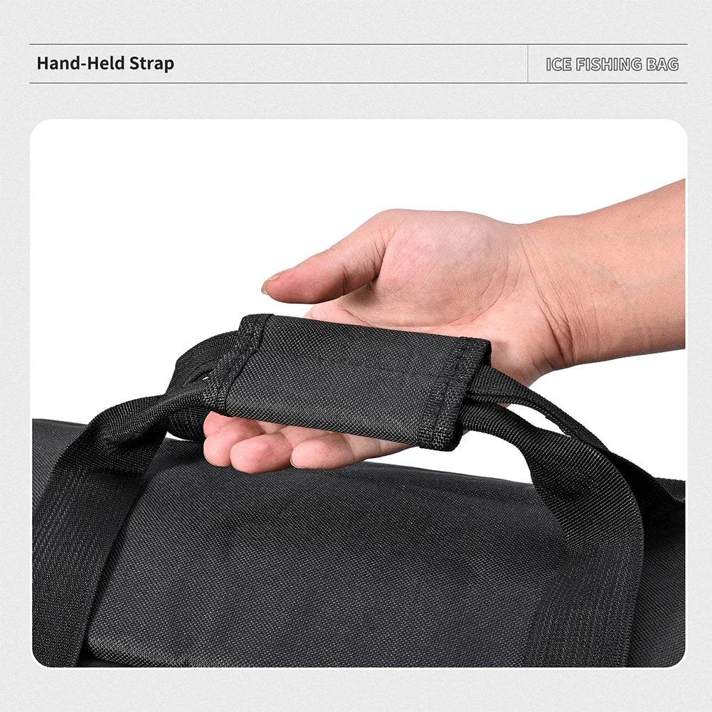 Alloet Fishing Gear Storage Bag Portable Ice Fishing Organizer