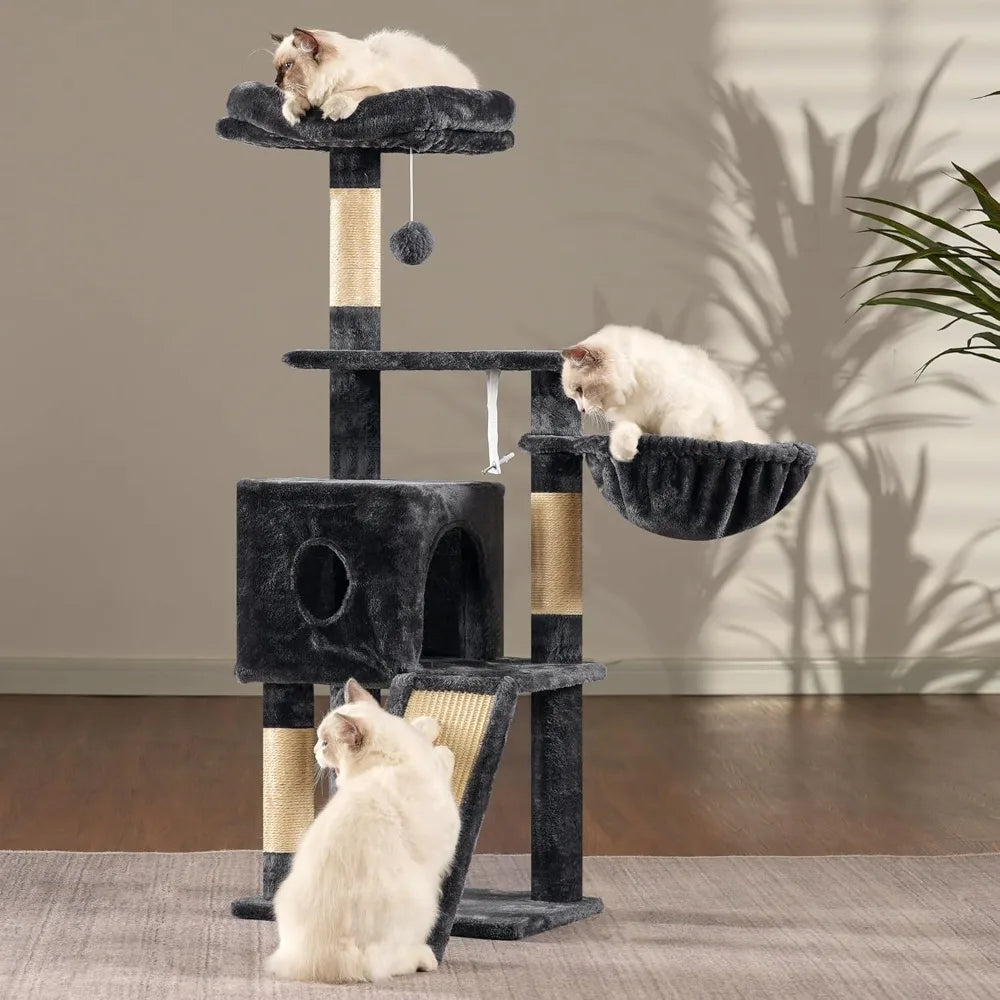 Hey Brother Cat Tree Multi Level 42 Inch Indoor Cat Tower