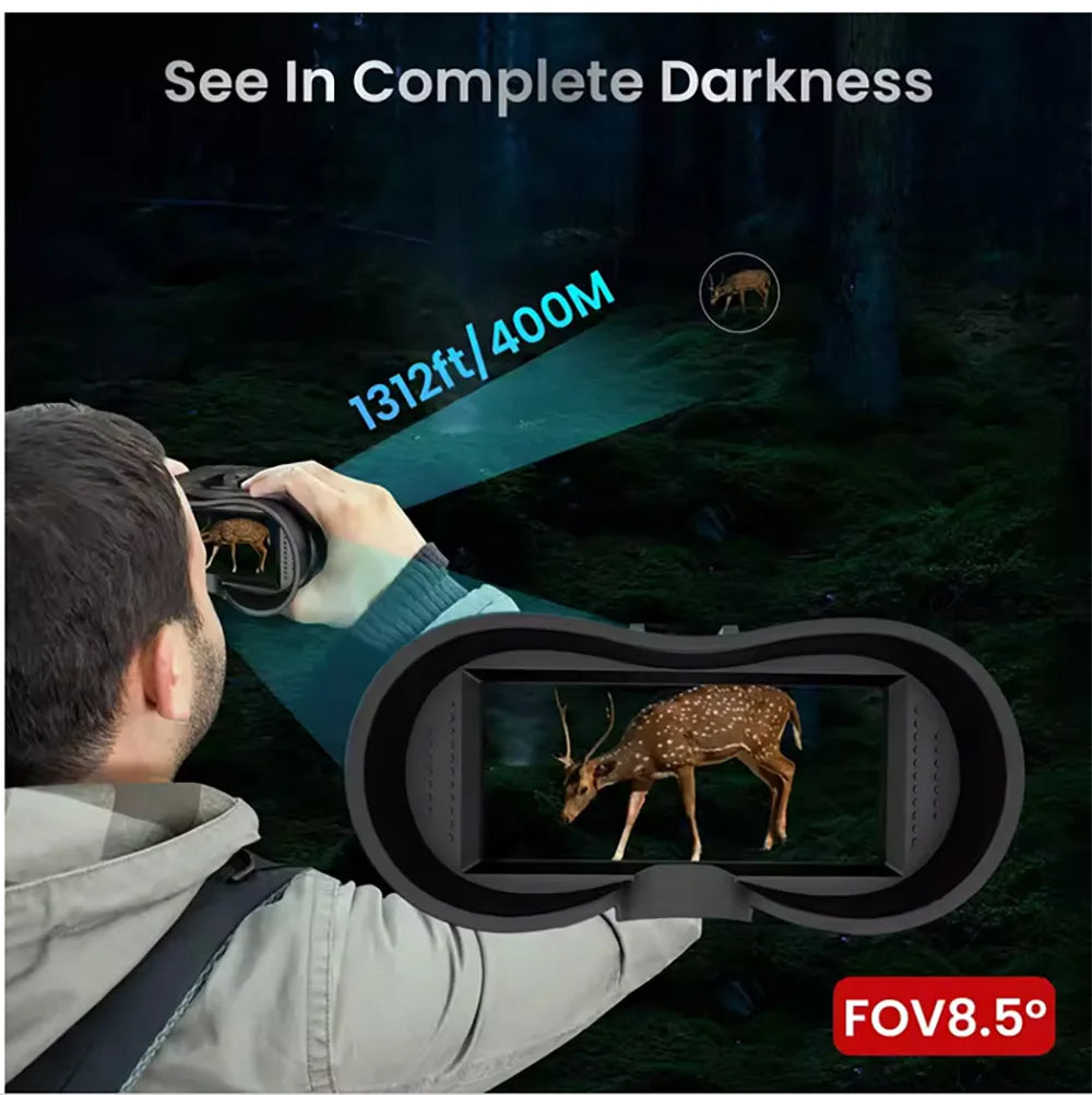 NV8160 Night Vision Binoculars Head Mounted 8X Digital Zoom