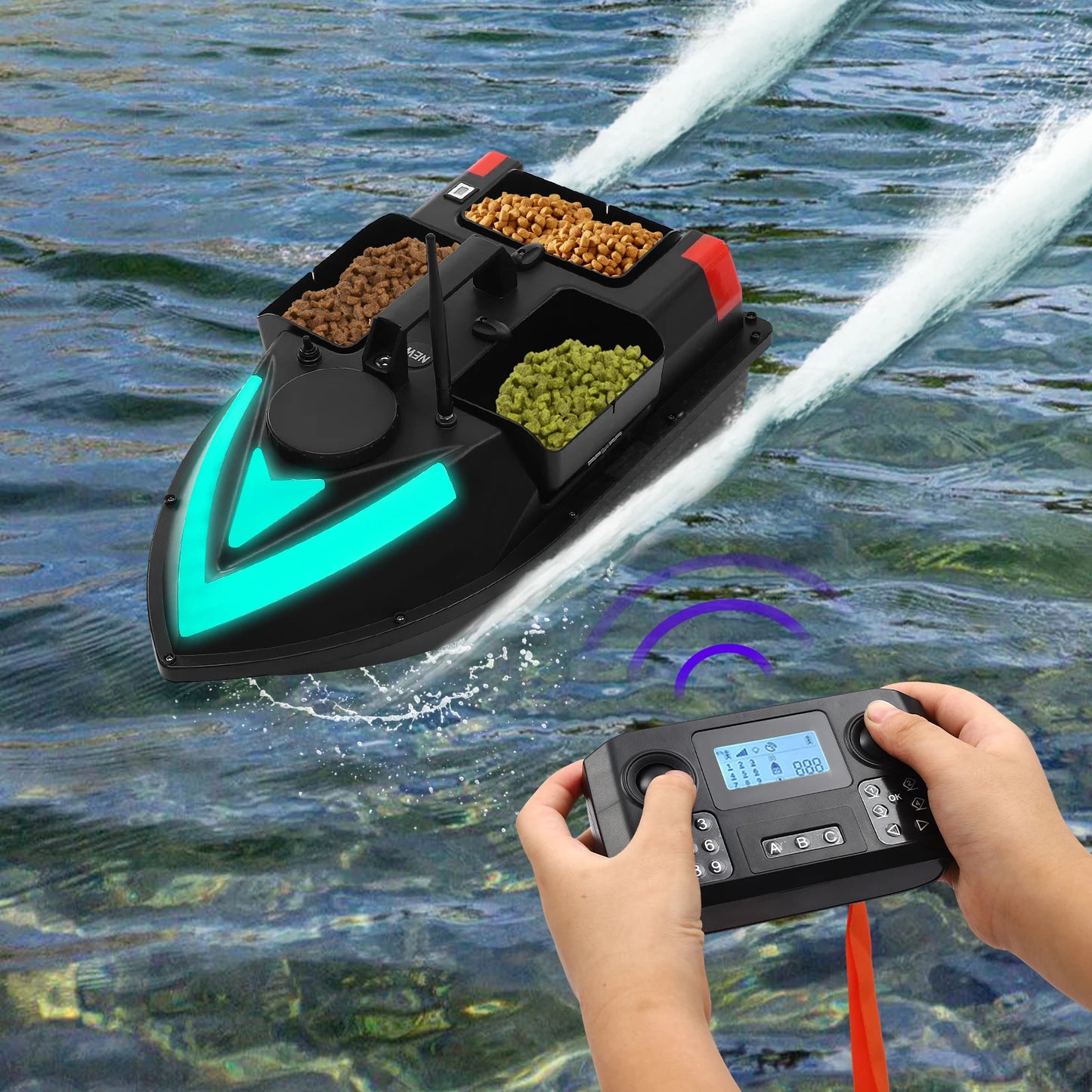 Hign-concerned GPS Fishing Bait Boat With Remote Control