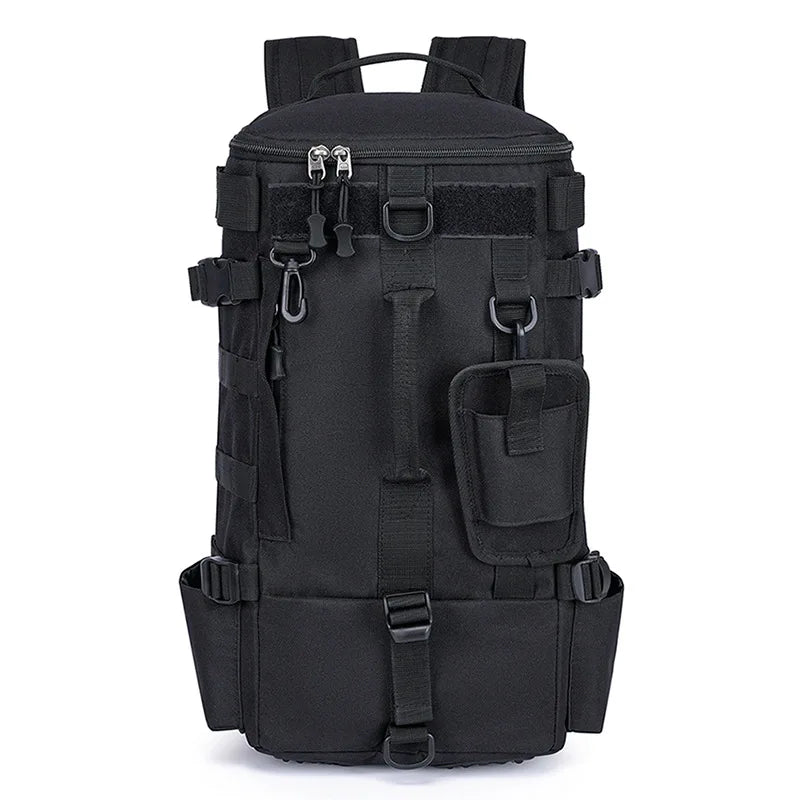 Scione Tactical Fishing Backpack With Rod Holders And Storage