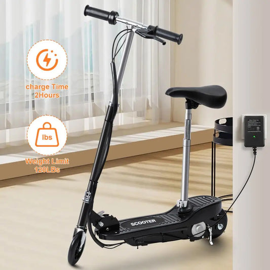Two Wheel Folding Electric Scooter For Kids Ages 2-9, 10 Mile Range