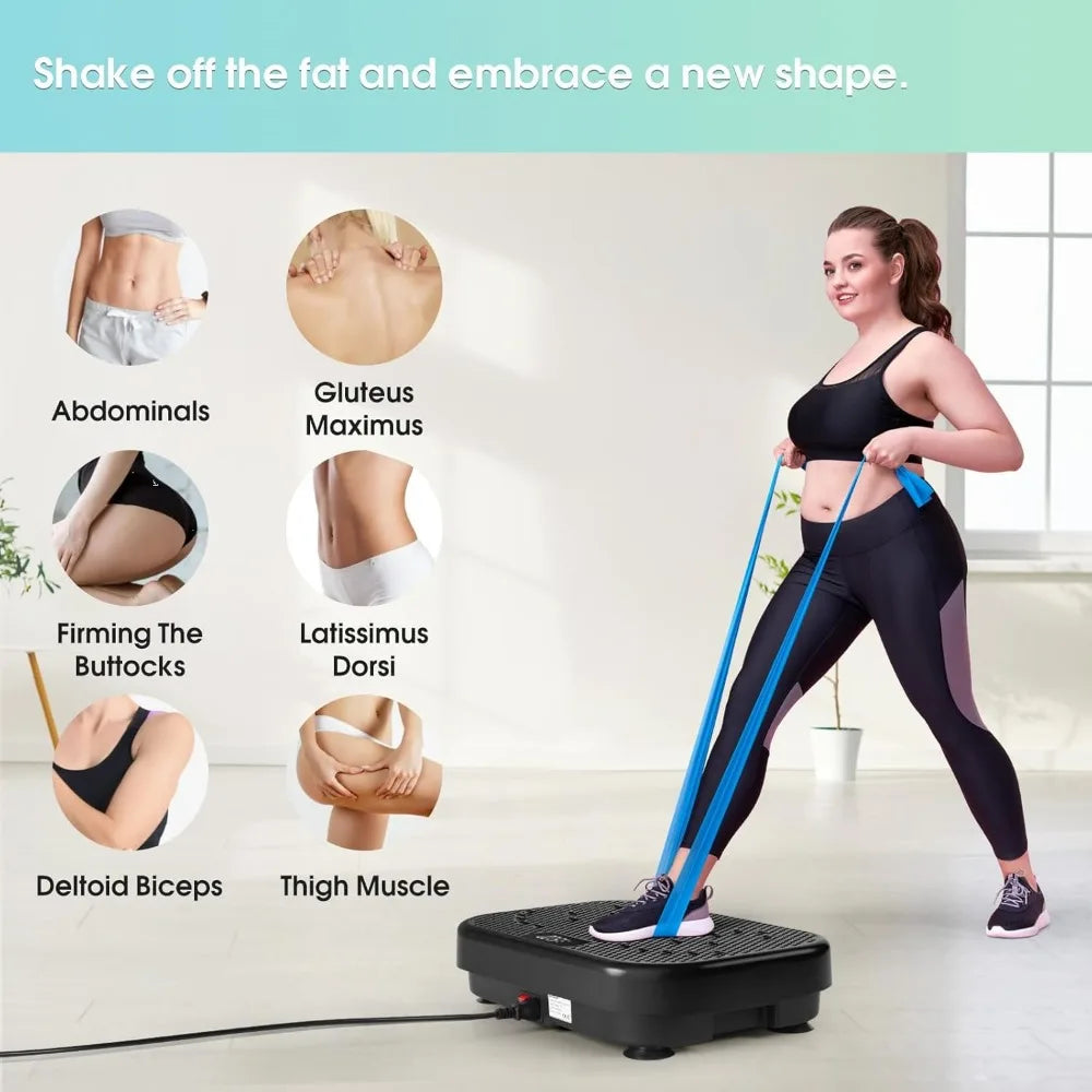 Weight loss shaker, vibration board 400 lb capacity full body exercise vibration platform, home fitness shake board