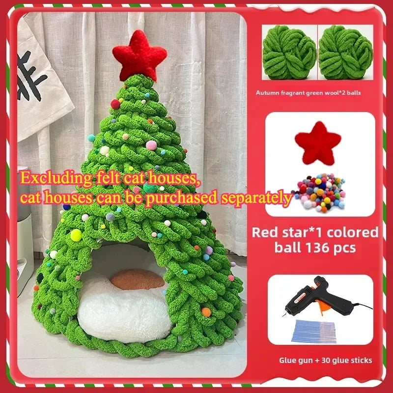 Guangdong DIY Christmas Cat Nest Kit For Handmade Cathouse