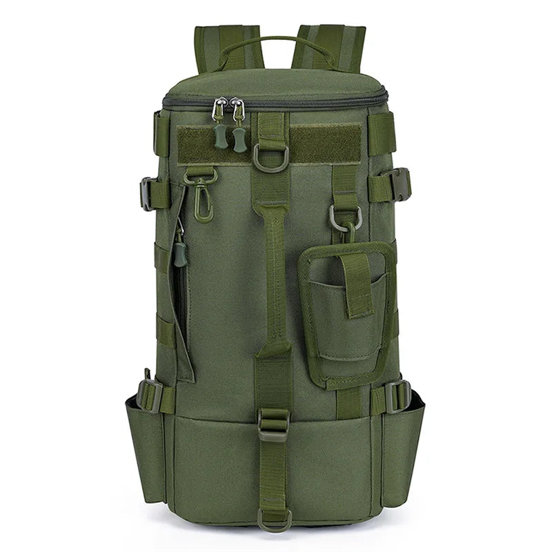 Scione Tactical Fishing Backpack With Rod Holders And Storage