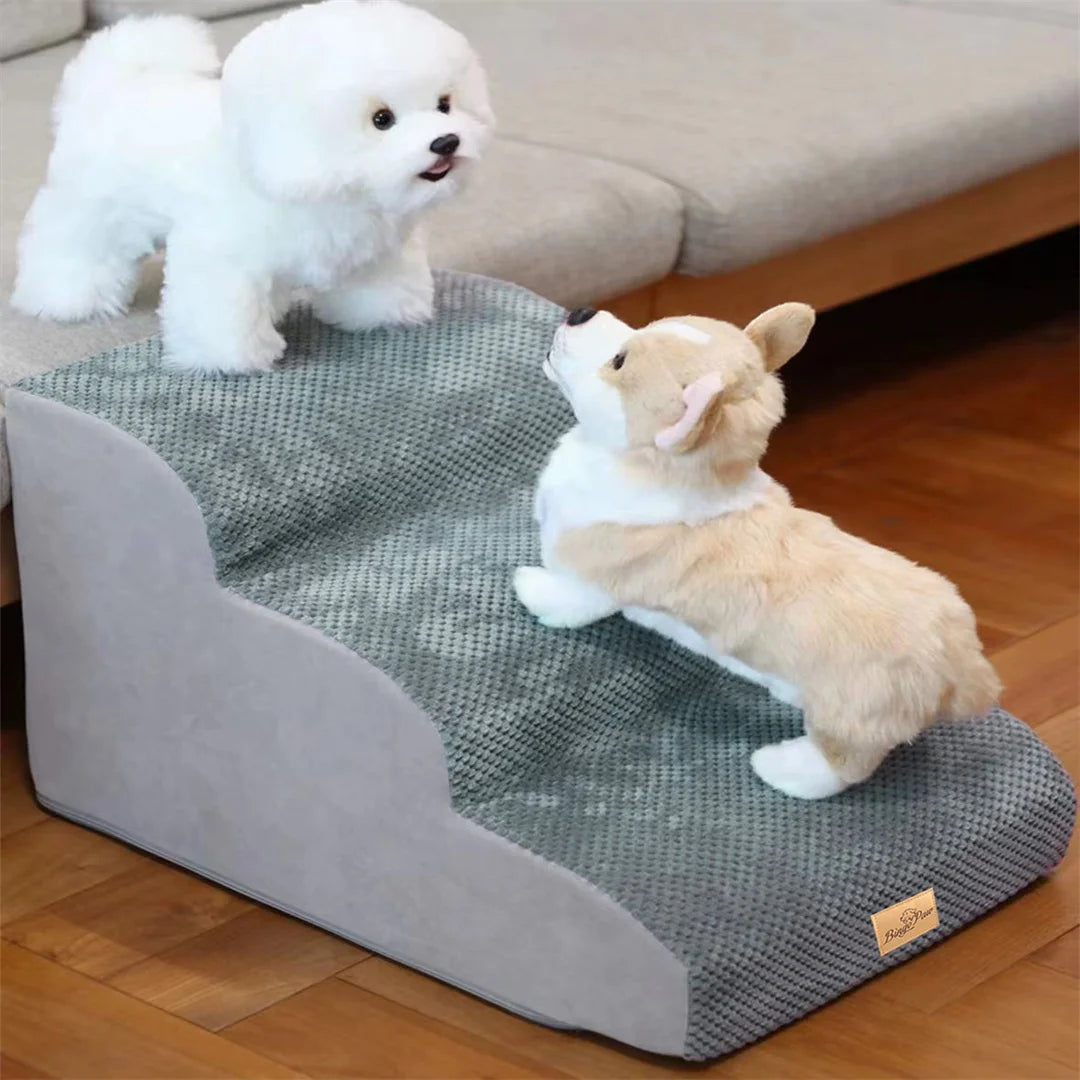 Pet Dog Stairs for High Beds and Sofas with Washable Cover