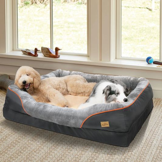 Large Hypoallergenic Dog Bed With Warm Fleece Waterproof