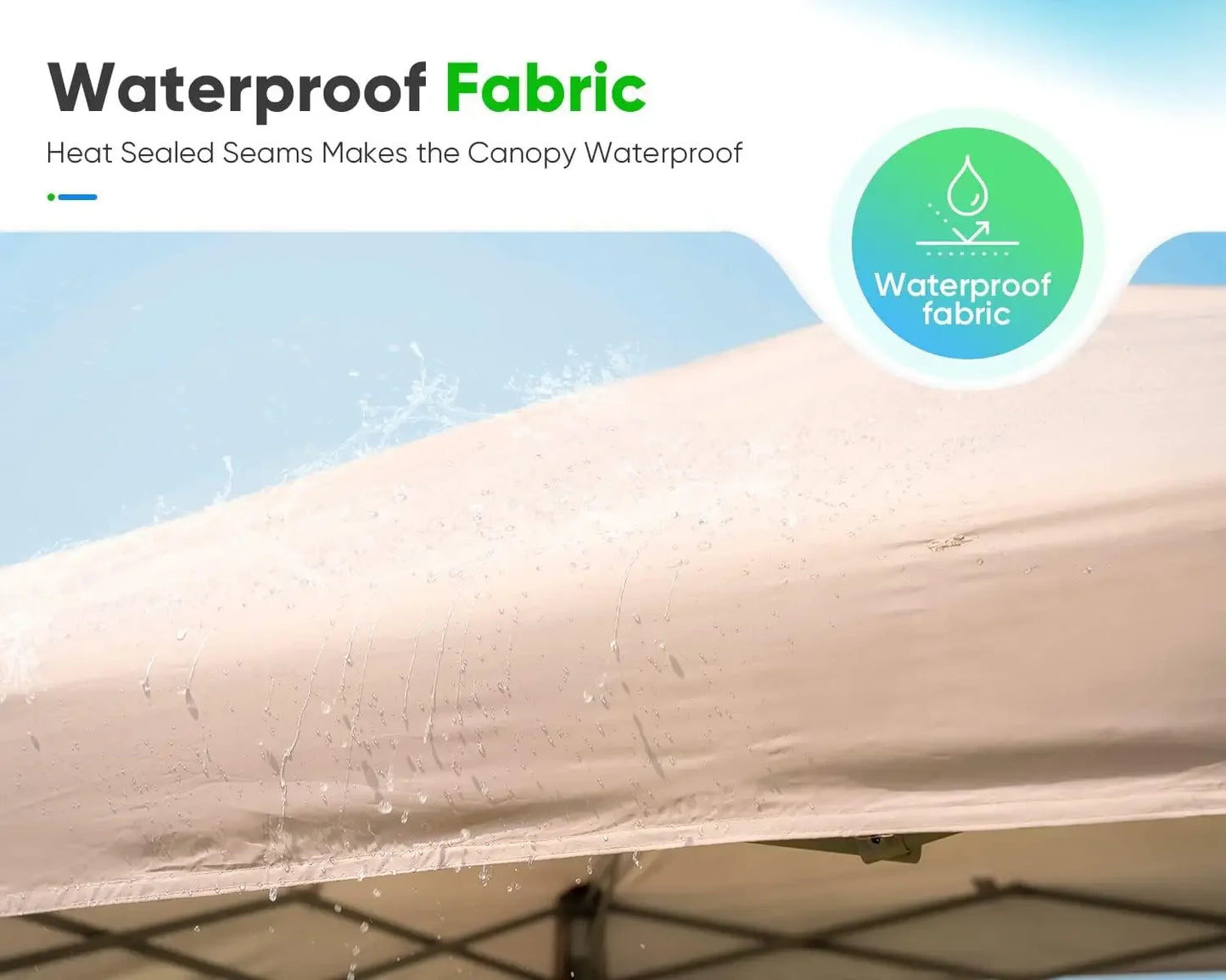 10'x20' Pop up Canopy Tent with Netting, Instant Screened House Tent Outdoor Party Event Gazebo Shelter- Waterproof