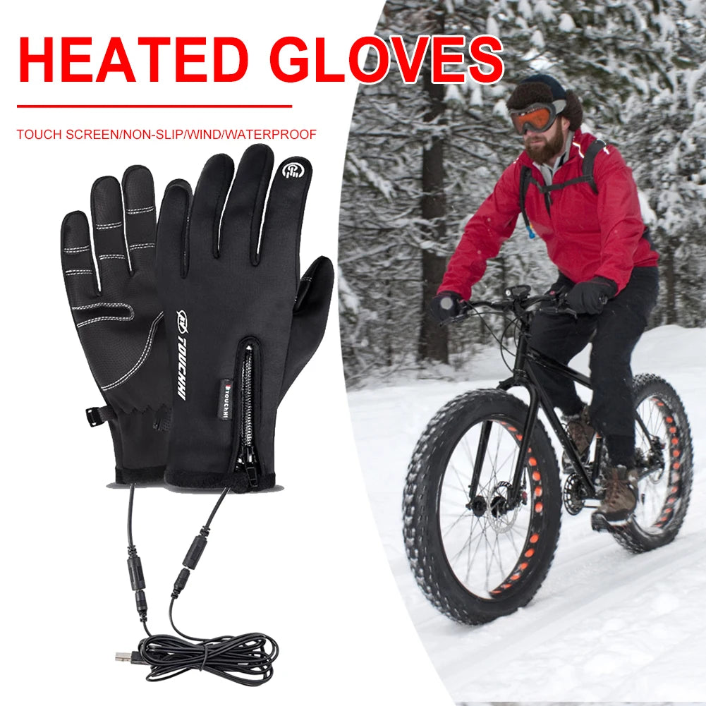 ALLOYSEED Waterproof Rechargeable Heated Thermal Gloves For Extreme Winter Sports
