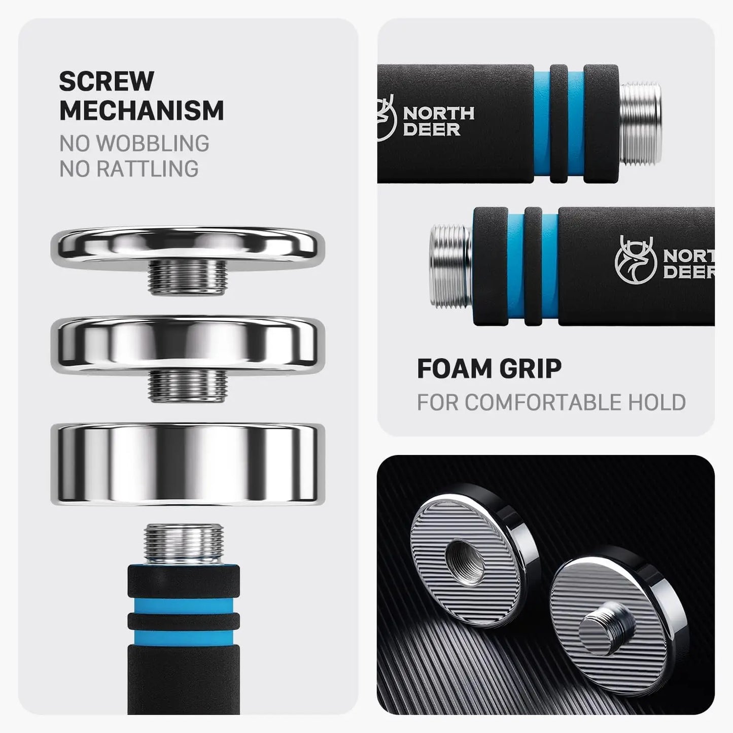 Steel Dumbbells Ultracompact Adjustable Chrome Dumbbell With Foam Handles 5lb 10lb 15lb 20lb 30lb 50lb Home Gym Workout