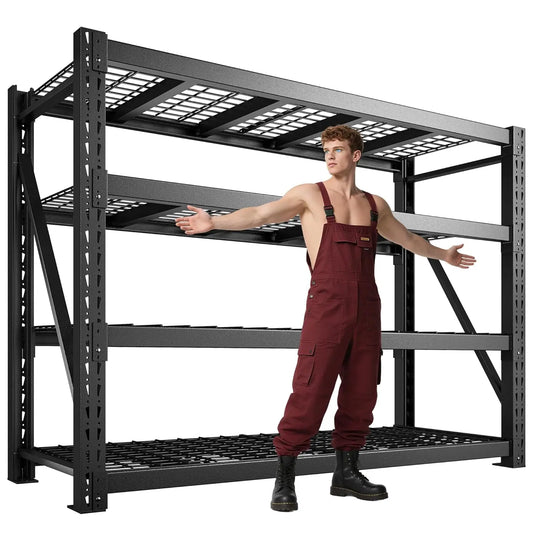 Industrial Garage Shelving Heavy Duty Metal Storage Unit