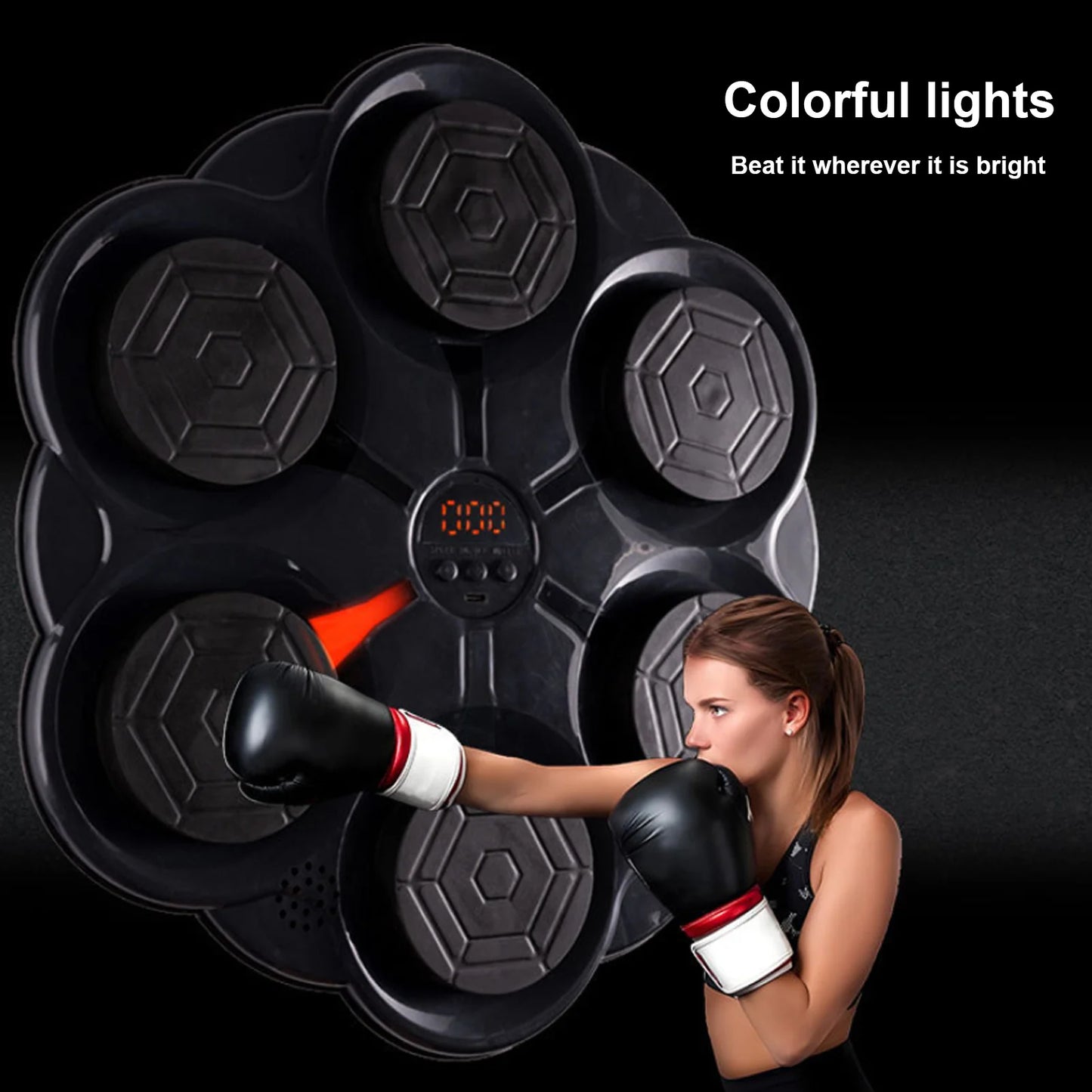 Music Boxing Machine Smart Wall Mounted Fitness Punching Bag Training Equipment