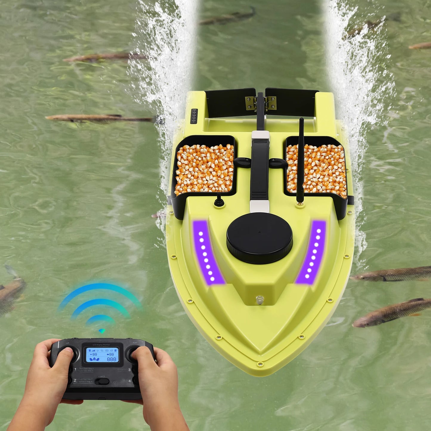 Hign-concerned GPS Fishing Bait Boat With Remote Control