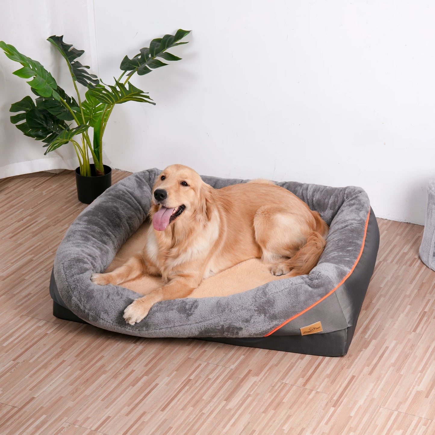L XL 2XL 3XL Dog Bed Orthopedic Foam Cotton Bolster Cover