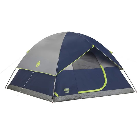 Coleman Sundome 6 Person Tent With Rainfly Quick Setup