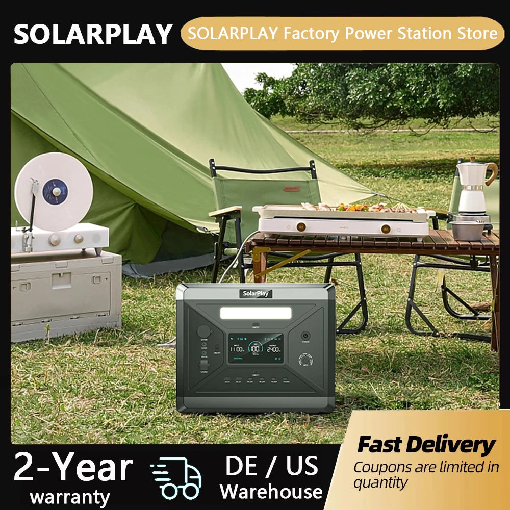Solarplay Q2501 Portable Power Station 2160WH Solar Generator