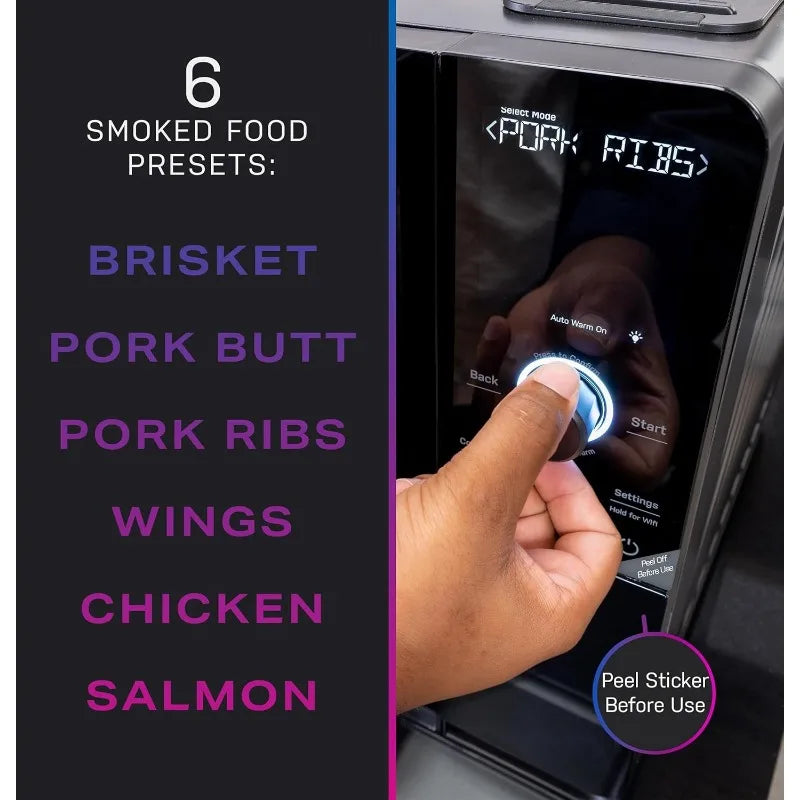 Smart Indoor Pellet Smoker With Active Smoke Filtration And WiFi