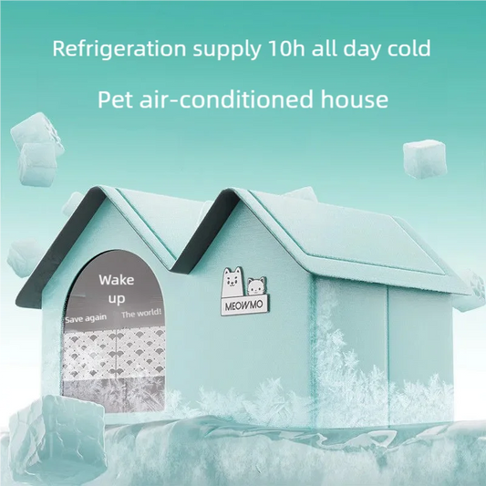 2025 New Cat Air Conditioning House With Frame Summer Cat Cooling Tool Nest Dog Ice House Dog Four Seasons Cat Pet Ice House