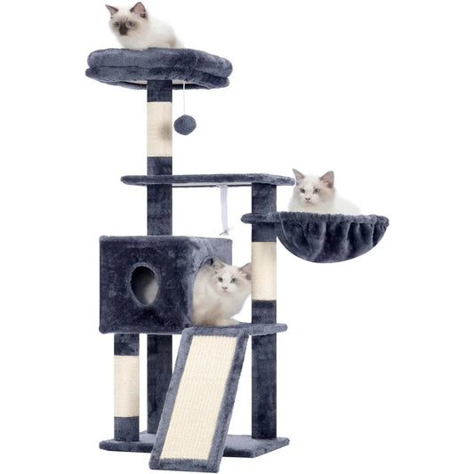 Hey Brother Cat Tree Multi Level 42 Inch Indoor Cat Tower