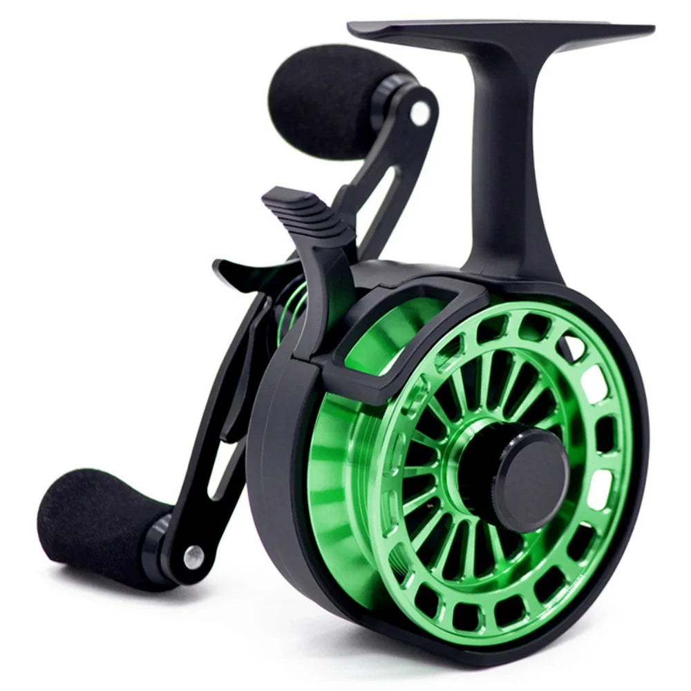 CAMEKOON Metal Ice Fishing Reel With Four Bearings Magnetic Drag