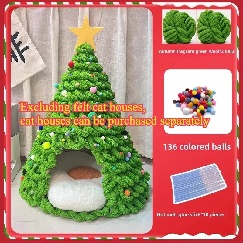Guangdong DIY Christmas Cat Nest Kit For Handmade Cathouse