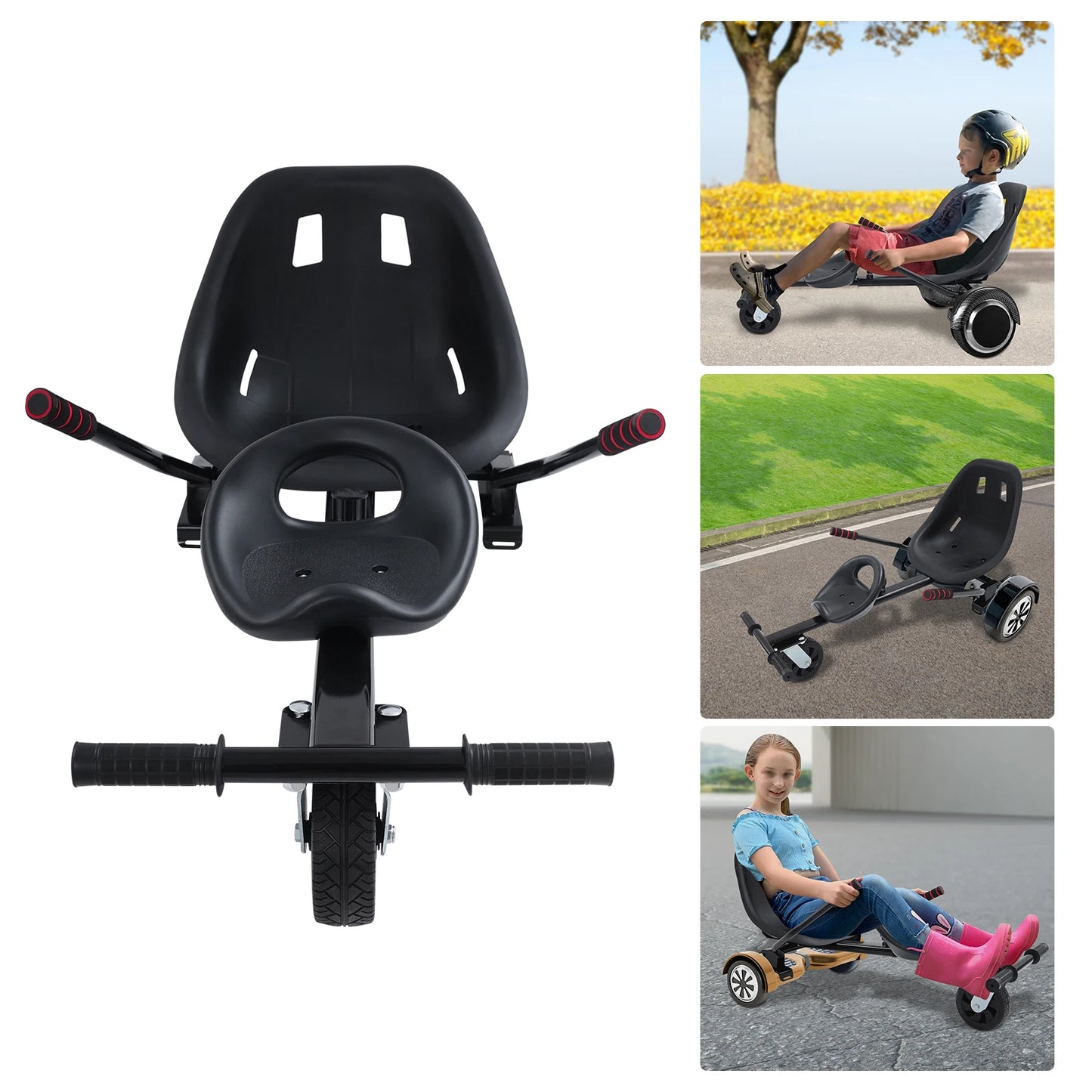 Adjustable Hoverboard Double Seat Attachment For Scooters