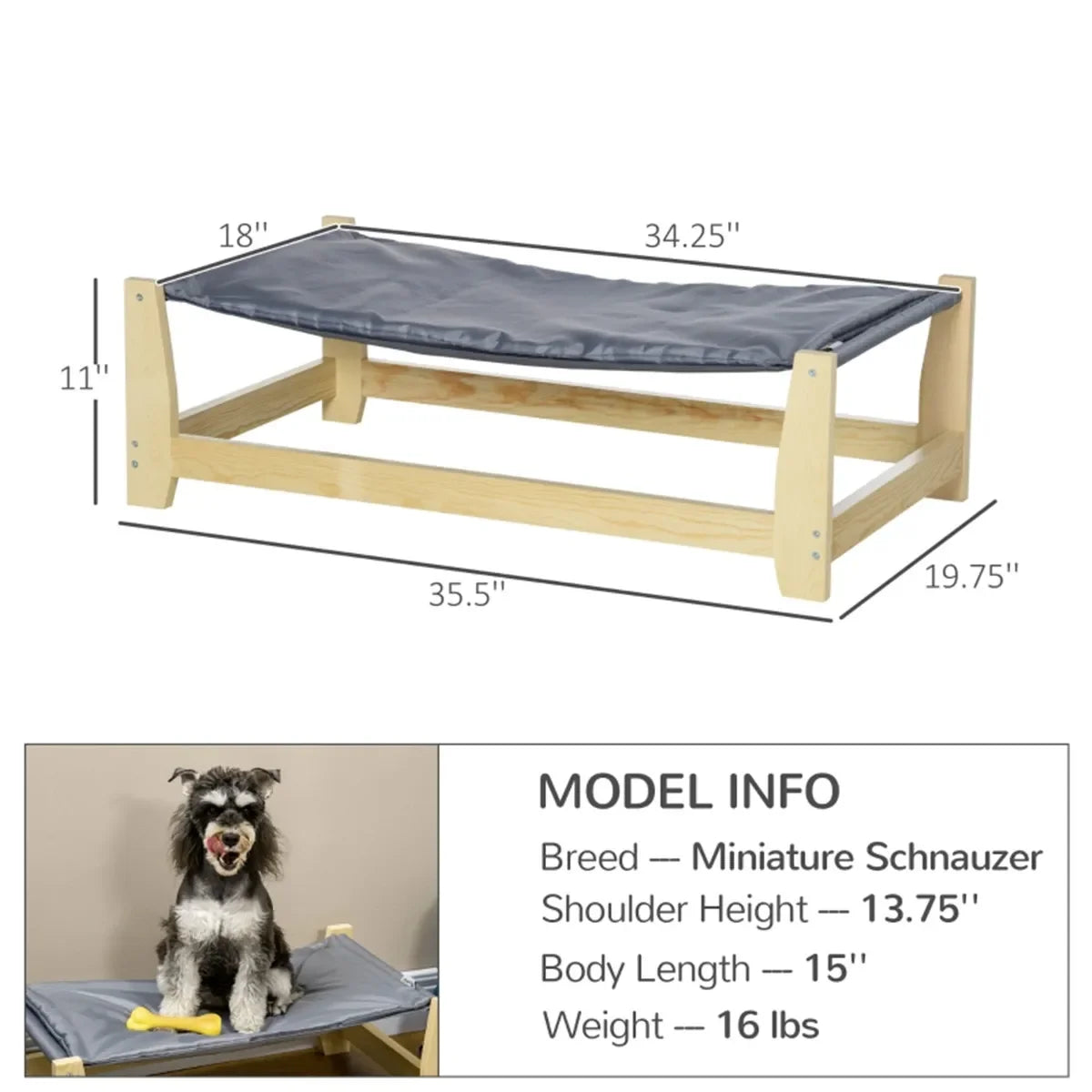 Cat Bed Dog Cot Outdoor Pet Bed Wooden Dog House for Small Dogs Nylon Pet Accessories