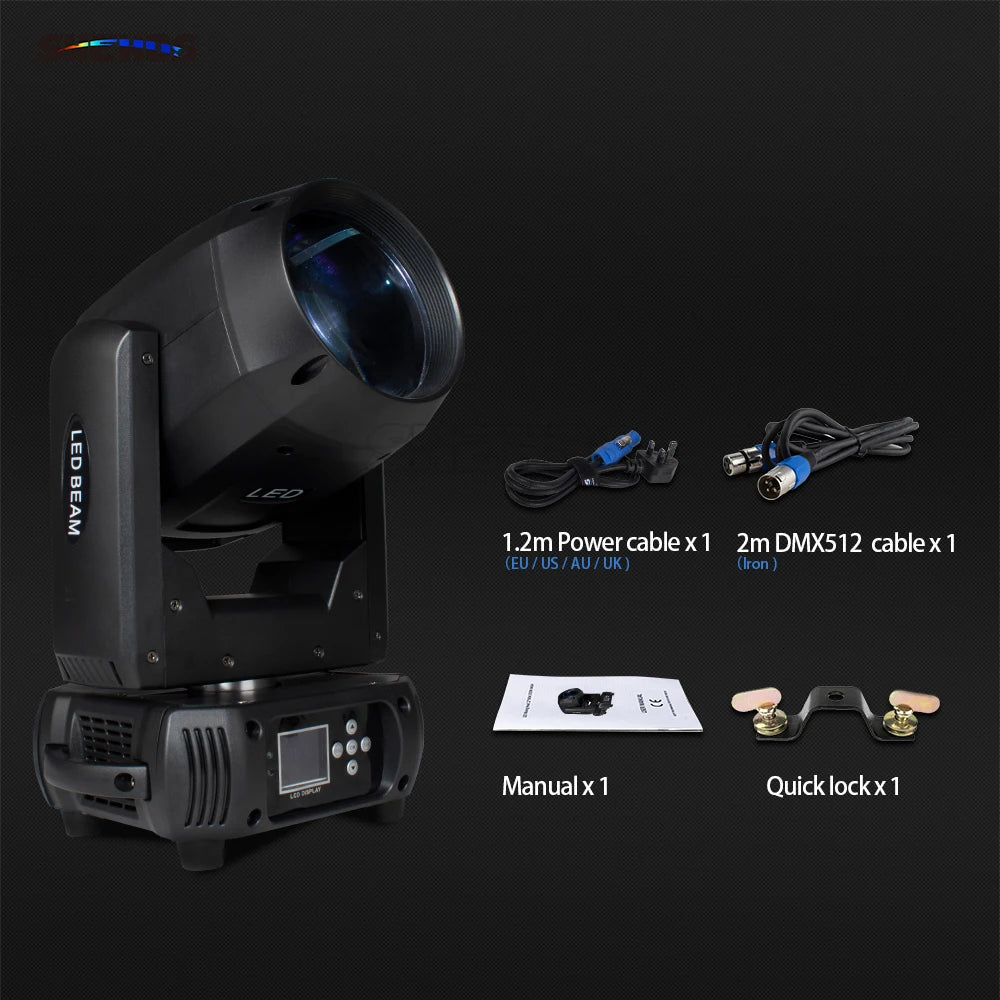 SHEHDS 150W LED Beam Moving Head Light With Rotating Prism
