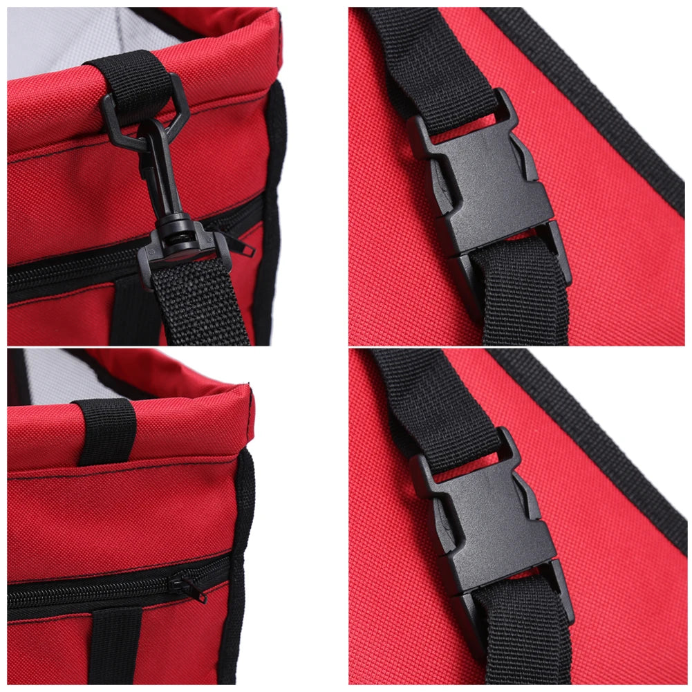 Portable Dog Car Carrier Durable Material Pet Safety Seat Adjustable Strap Detachable Washable for Small Medium Dogs Cats