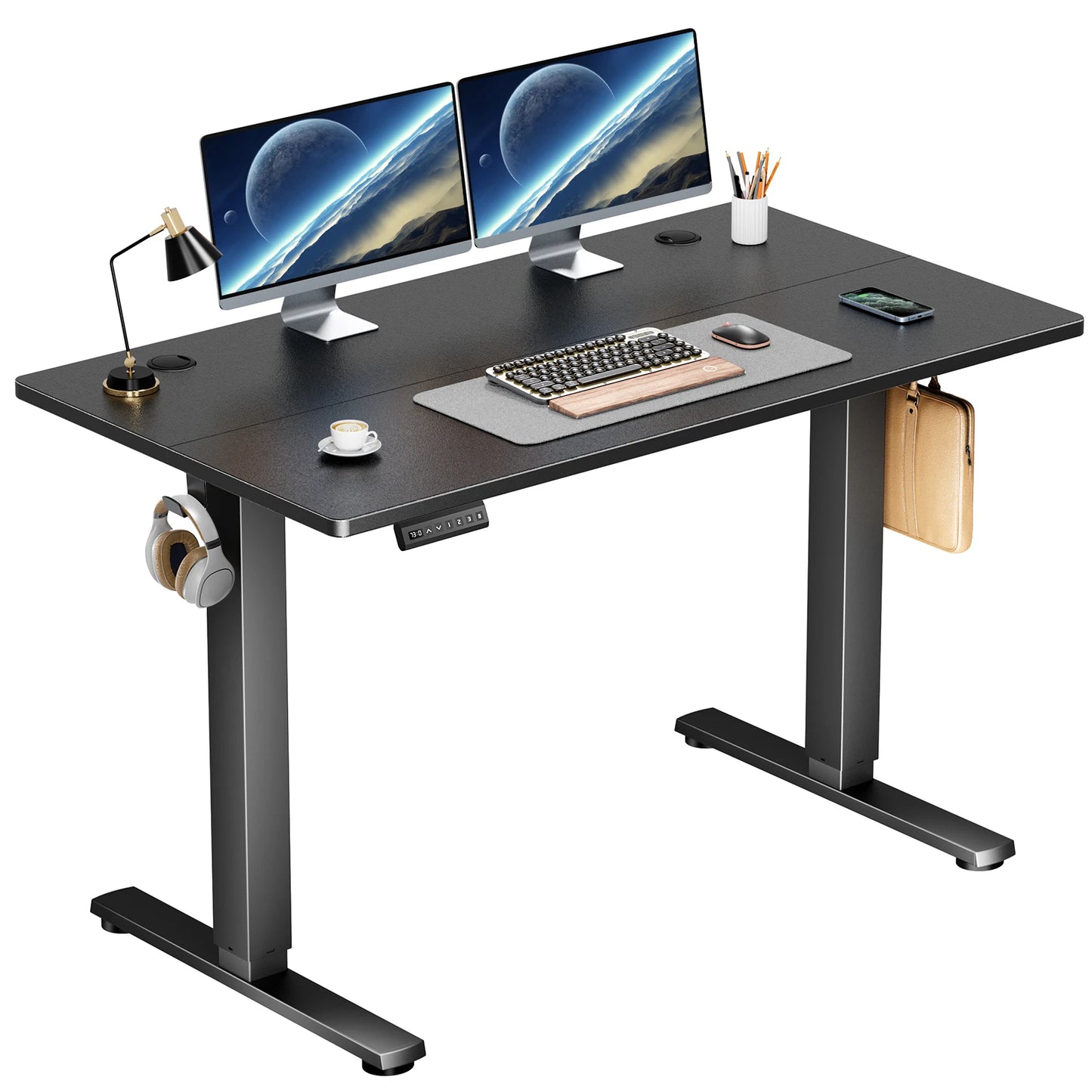 JHK Electric Standing Desk Height Adjustable 40x24 Inch Ergonomic Sit Stand Workstation