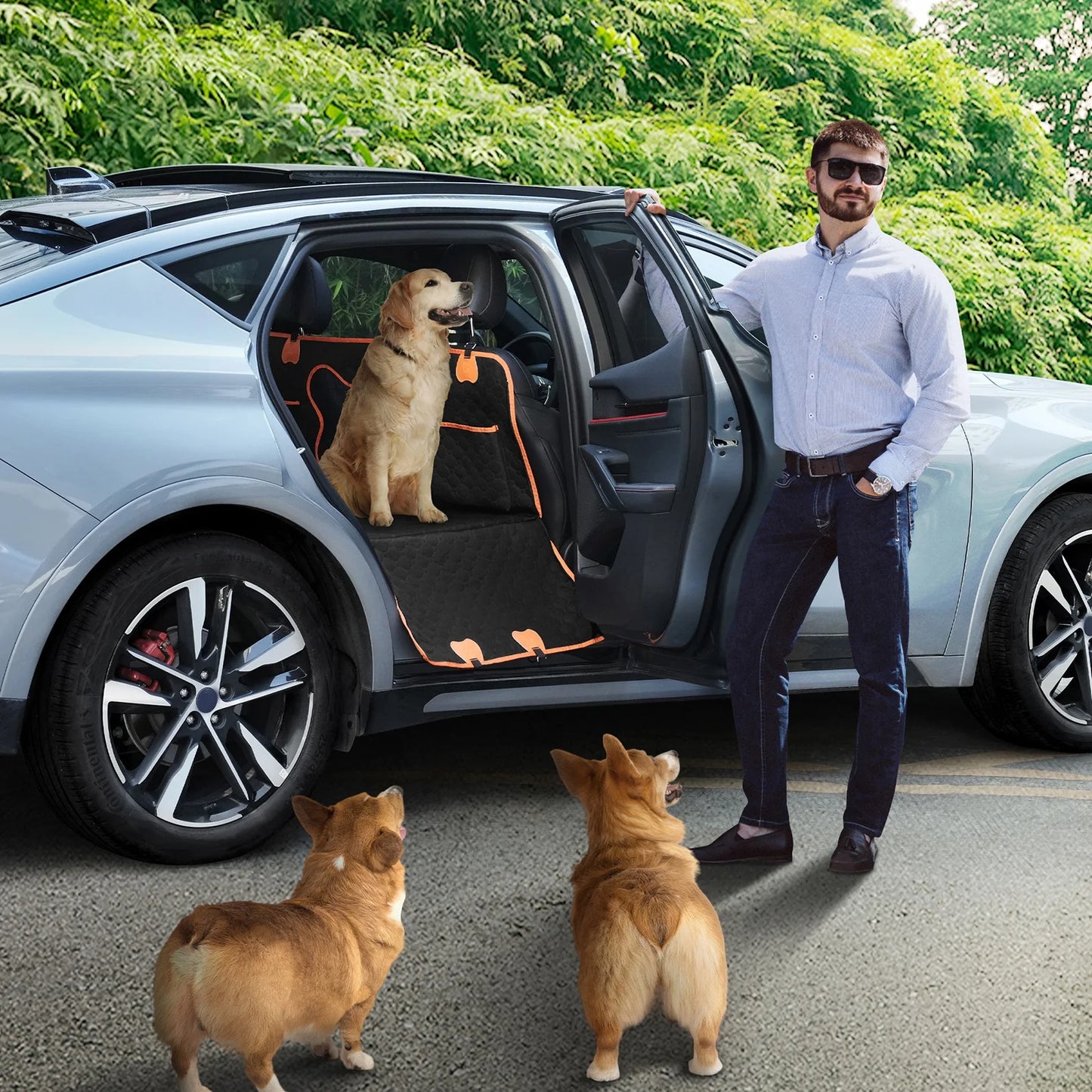 Wear Resistant Dog Car Seat Cover Portable Dog Carrier Outdoor Protective Cover Scratch Resistant Pet Car Pad