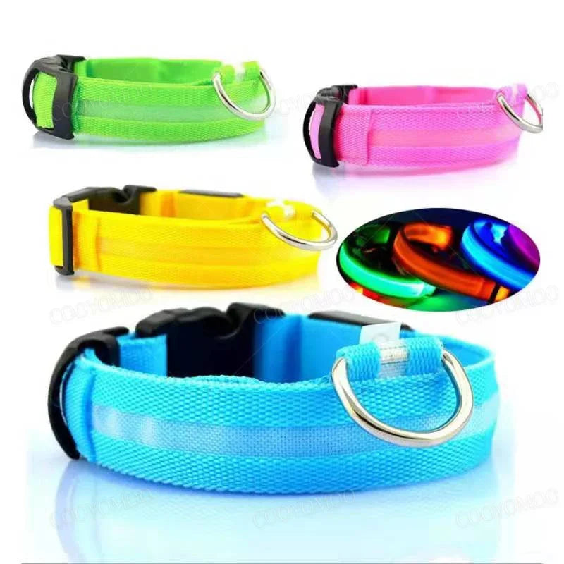 3 Modes Dog Luminous Charging Collar LED USB Detachable Night Glow Dog Loss Prevention Collar Pet Accessories