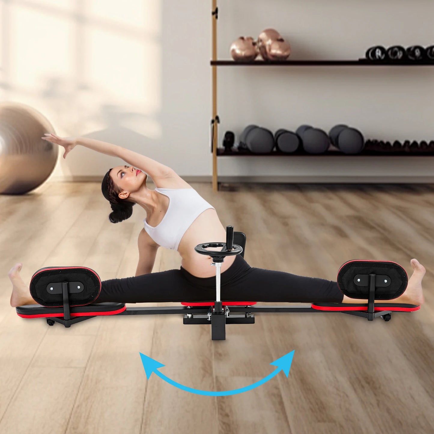 Leg Stretcher Machine With Heavy Duty Steel Frame Home Gym