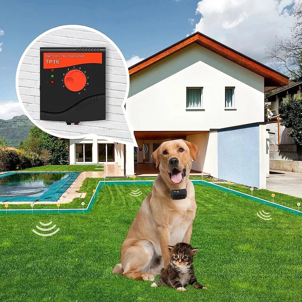 In-Ground Electric Dog Fence With Rechargeable Collar