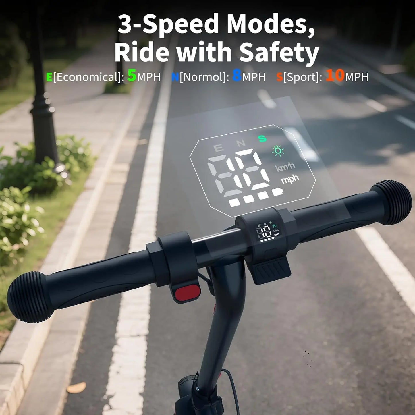 CAROMA Kids Electric Scooter 150W Foldable UL2272 LED Display