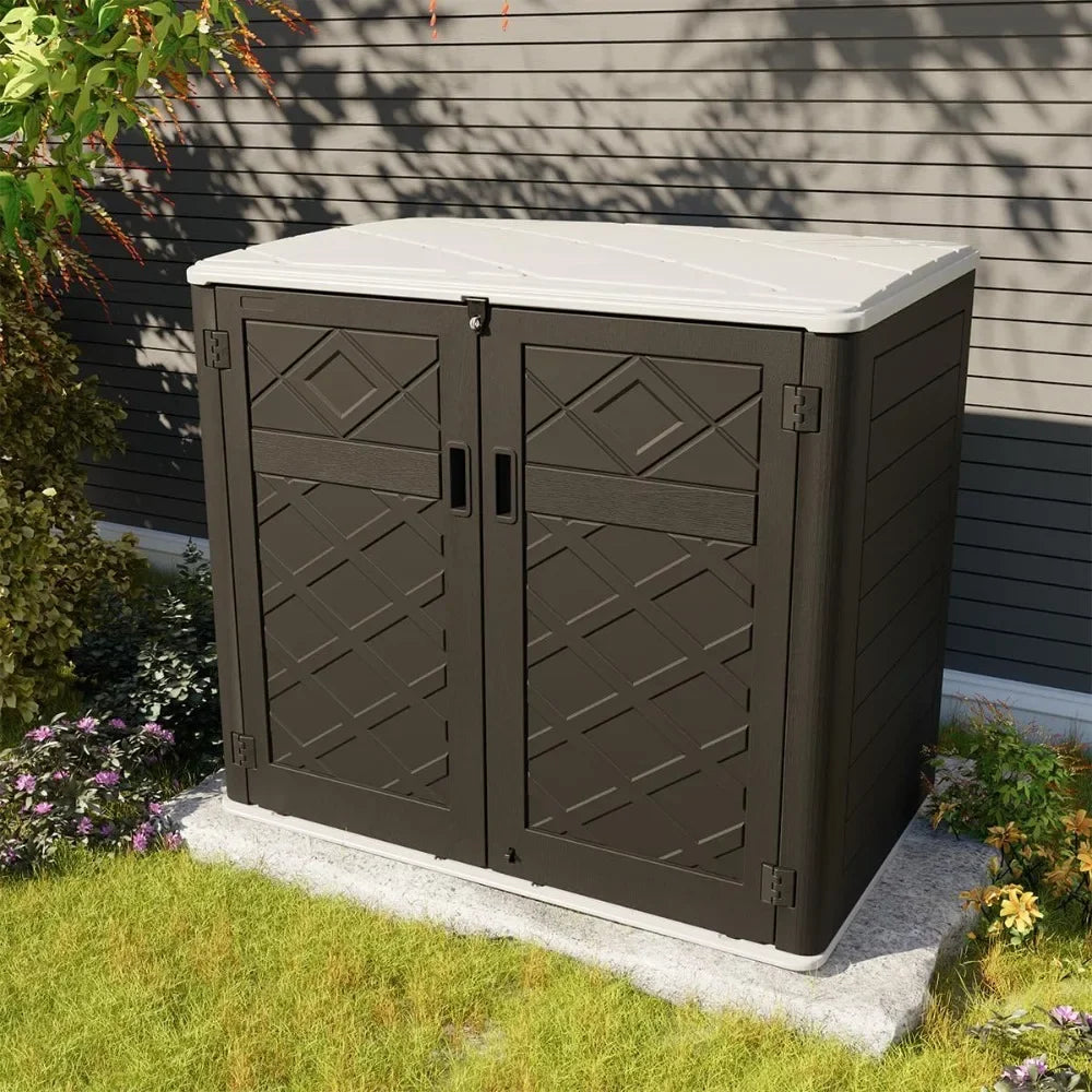 Large Outdoor Storage Shed Weather Resistant Resin 48 Cu Ft