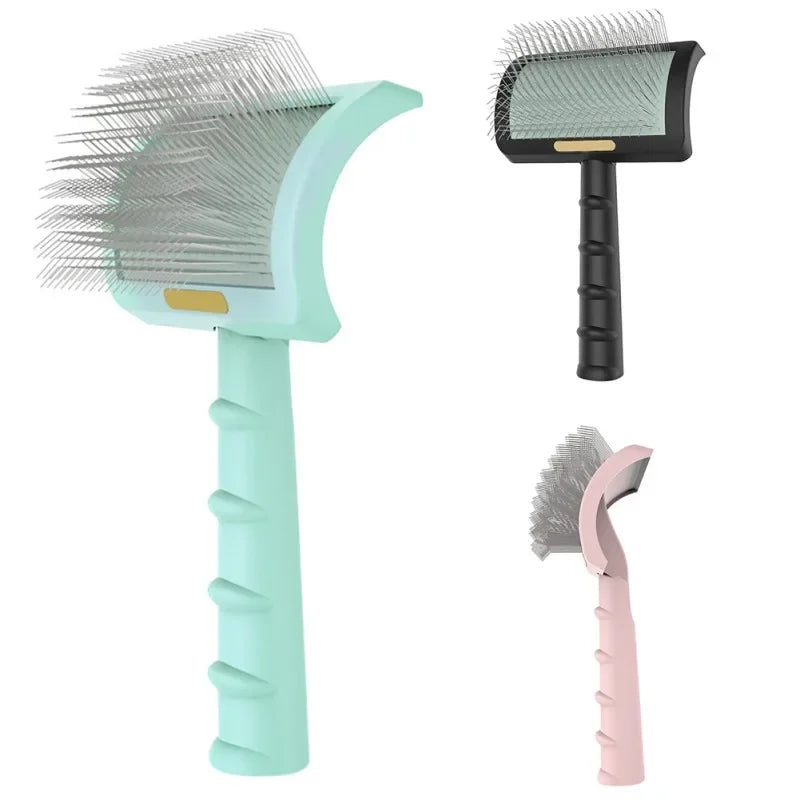 Pet Grooming Comb Shedding Hair Removal Brush Slicker Massage Tool for Large Dogs and Cats